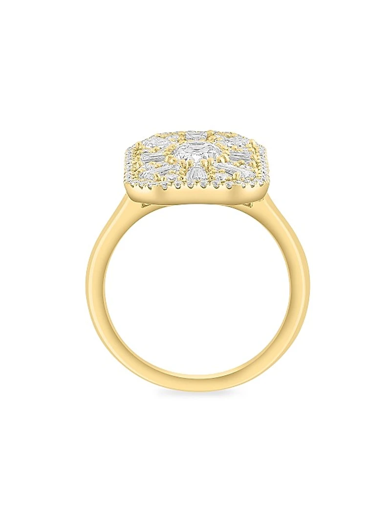 14K Yellow Gold & 1.35 TCW Lab-Grown Diamond Ring