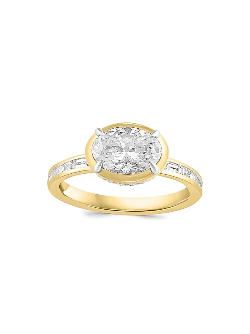 14K Yellow Gold & 1.95 TCW Lab-Grown Diamond Ring