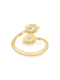14K Yellow Gold & 0.58 TCW Lab-Grown Diamond Bypass Ring
