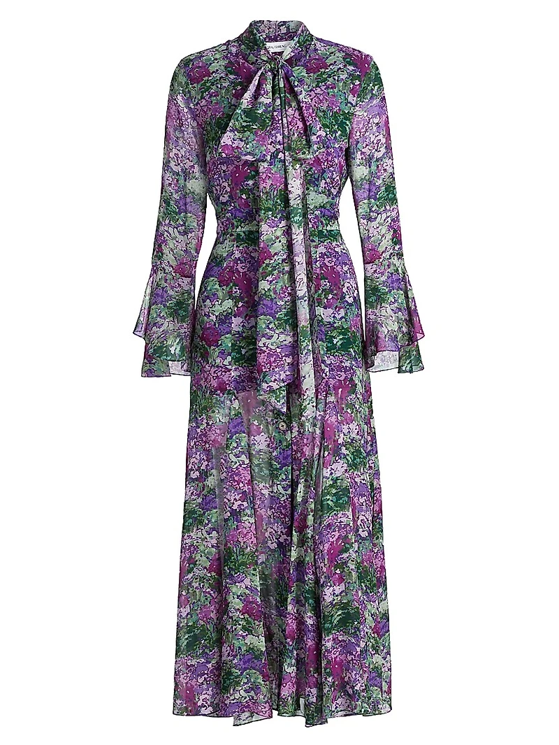 Floral Sash Midi Shirtdress