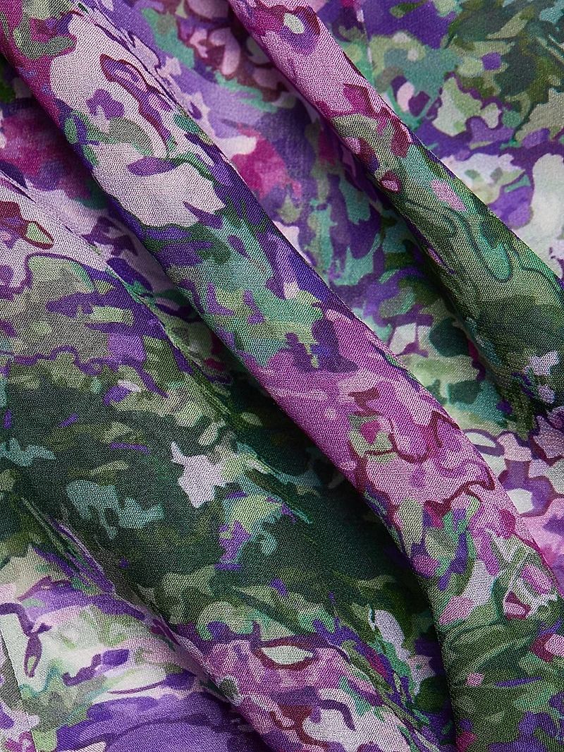 Floral Sash Midi Shirtdress