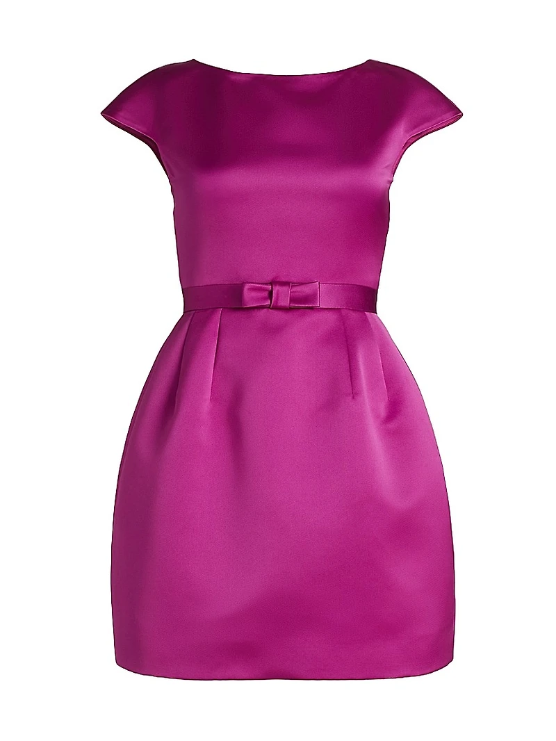 Satin Bell-Shaped Minidress