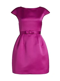 Satin Bell-Shaped Minidress