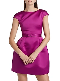 Satin Bell-Shaped Minidress