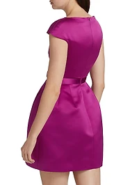 Satin Bell-Shaped Minidress