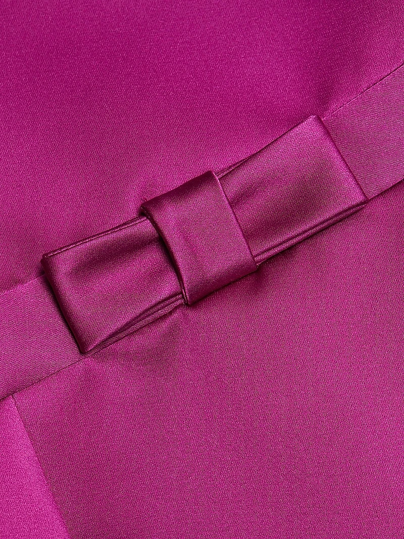 Satin Bell-Shaped Minidress