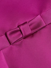 Satin Bell-Shaped Minidress