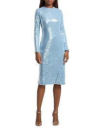Sequined Sheath Cocktail Dress
