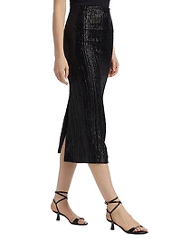 Sequined Pencil Skirt