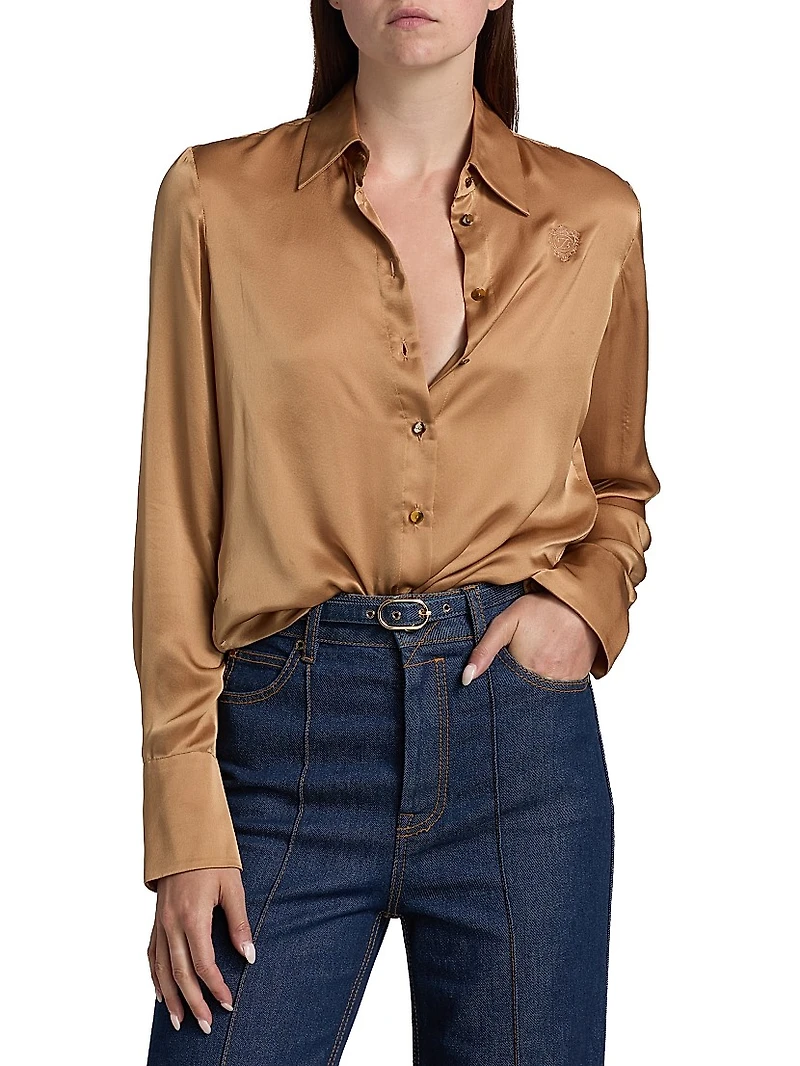 Hypnotic Silk Satin Shirt