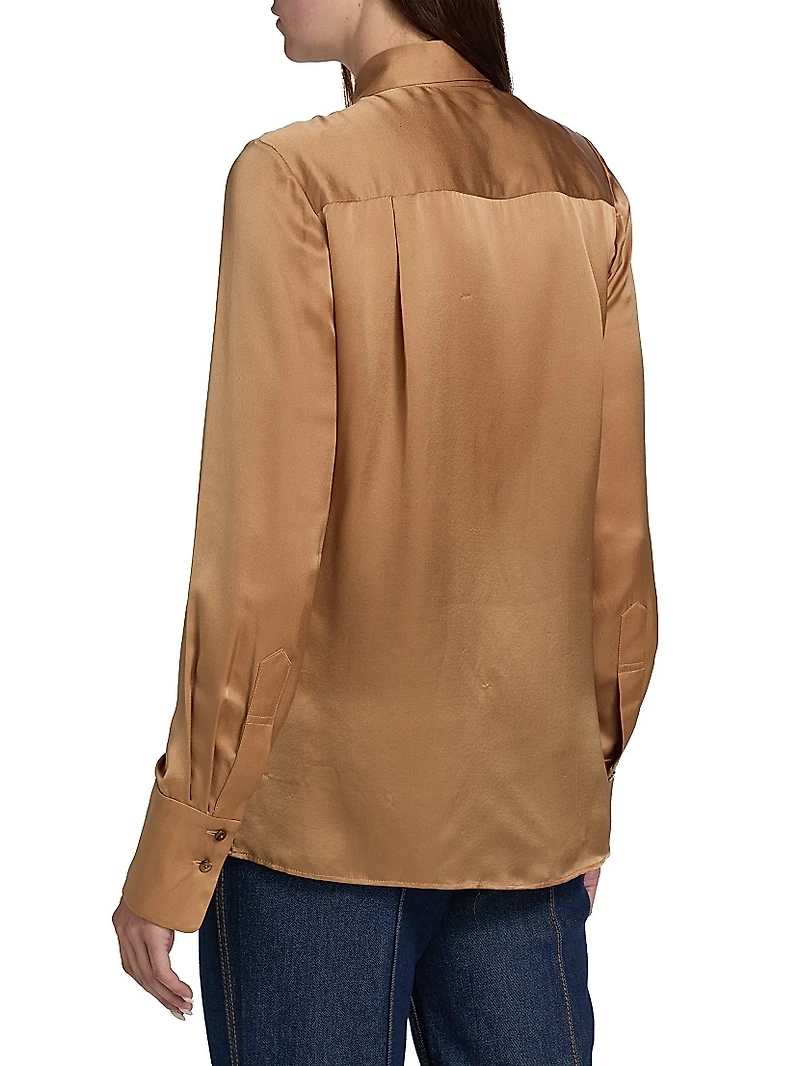 Hypnotic Silk Satin Shirt