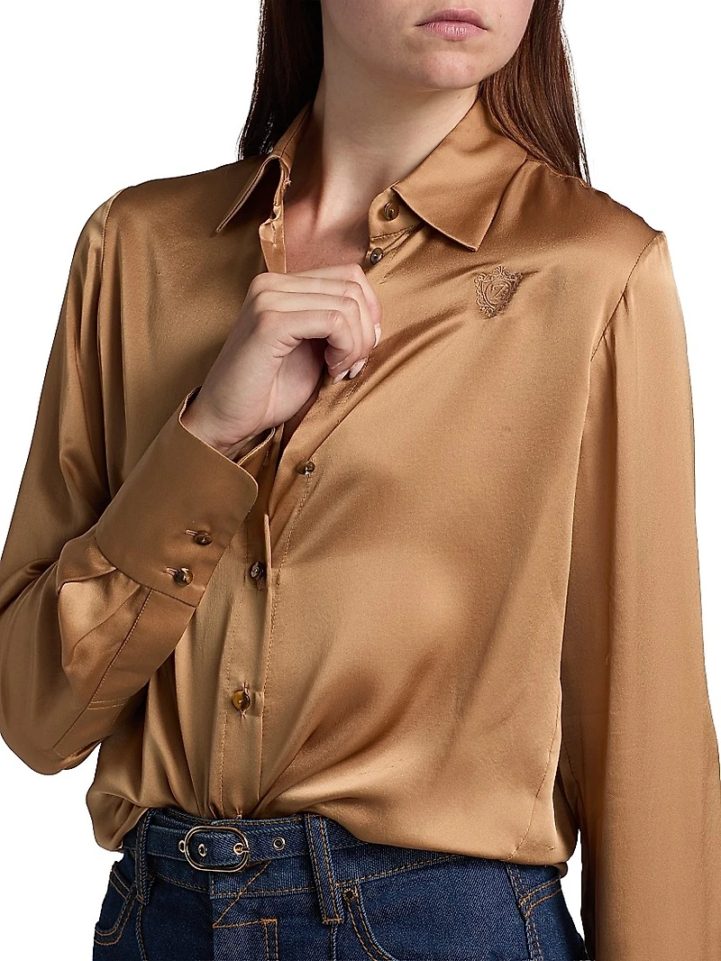 Hypnotic Silk Satin Shirt
