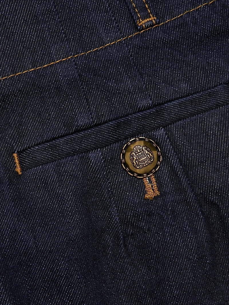 Hypnotic Tailored Wide-Leg Denim Pants