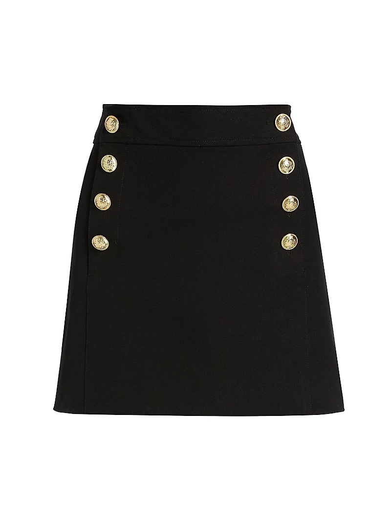 Reyna Stretch Crepe Miniskirt