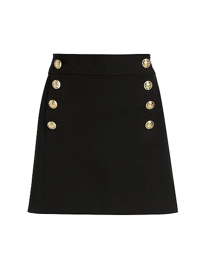 Reyna Stretch Crepe Miniskirt