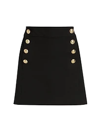 Reyna Stretch Crepe Miniskirt