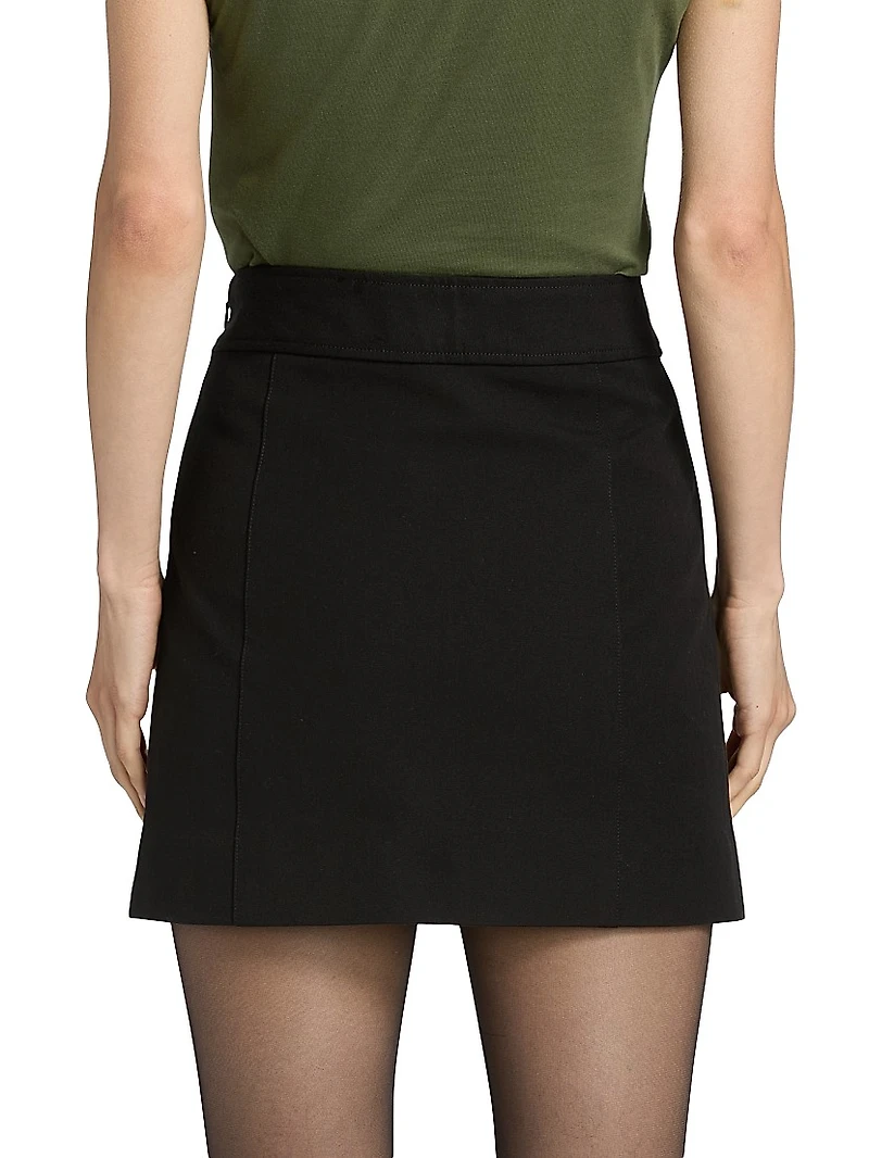 Reyna Stretch Crepe Miniskirt