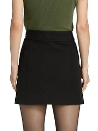 Reyna Stretch Crepe Miniskirt