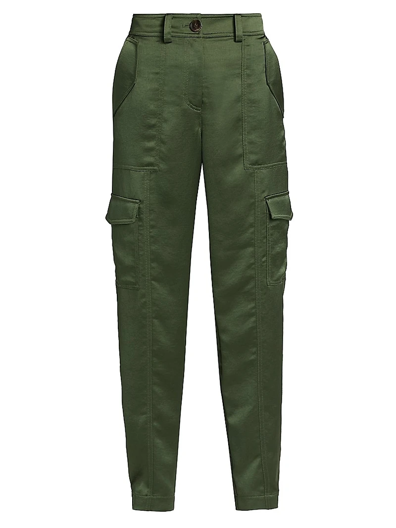Elian Satin Twill Cargo Pants