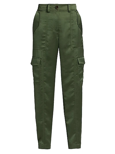 Elian Satin Twill Cargo Pants