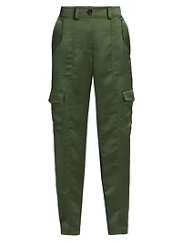 Elian Satin Twill Cargo Pants