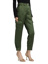 Elian Satin Twill Cargo Pants
