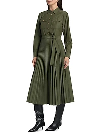 Kenza Tie-Waist Shirtdress