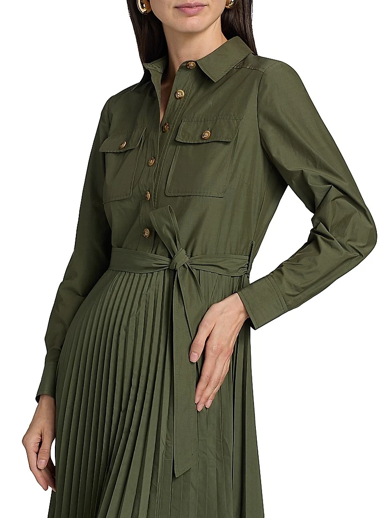 Kenza Tie-Waist Shirtdress
