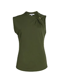 Nia Asymmetric Cotton Twist T-Shirt