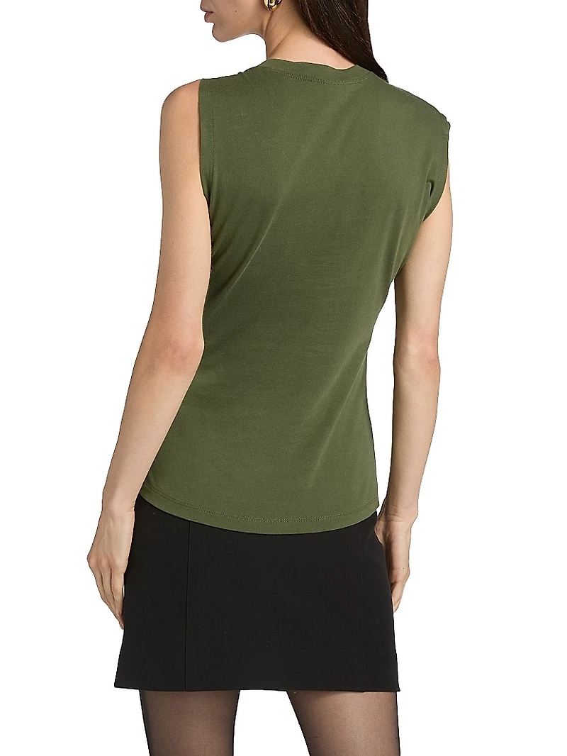 Nia Asymmetric Cotton Twist T-Shirt