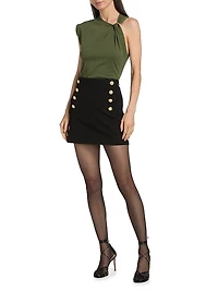 Nia Asymmetric Cotton Twist T-Shirt