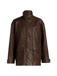 Anorak Leather Jacket
