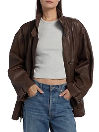 Anorak Leather Jacket
