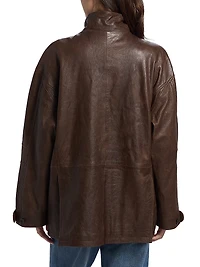 Anorak Leather Jacket
