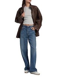 Anorak Leather Jacket