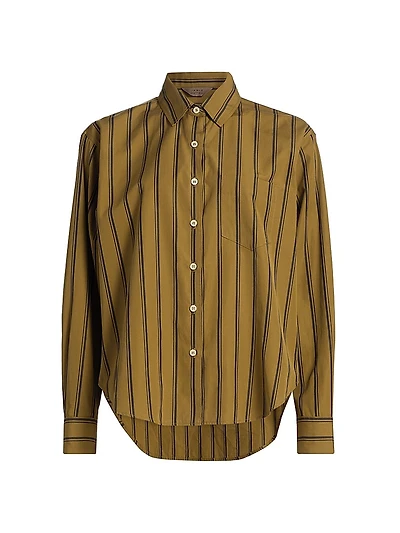 The Weekend Striped Cotton Shirt