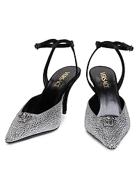 Embellished Medusa 85MM Slingback Sandals