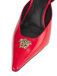 85MM Patent Leather Medusa Pumps