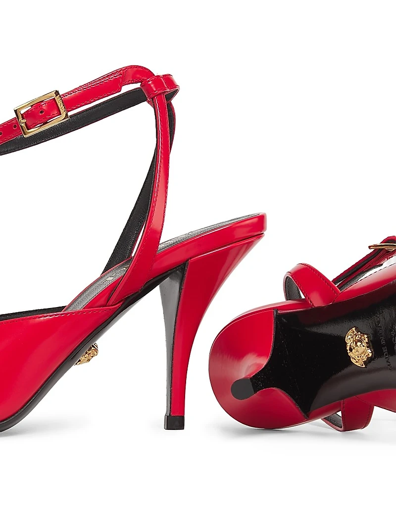 85MM Patent Leather Medusa Pumps