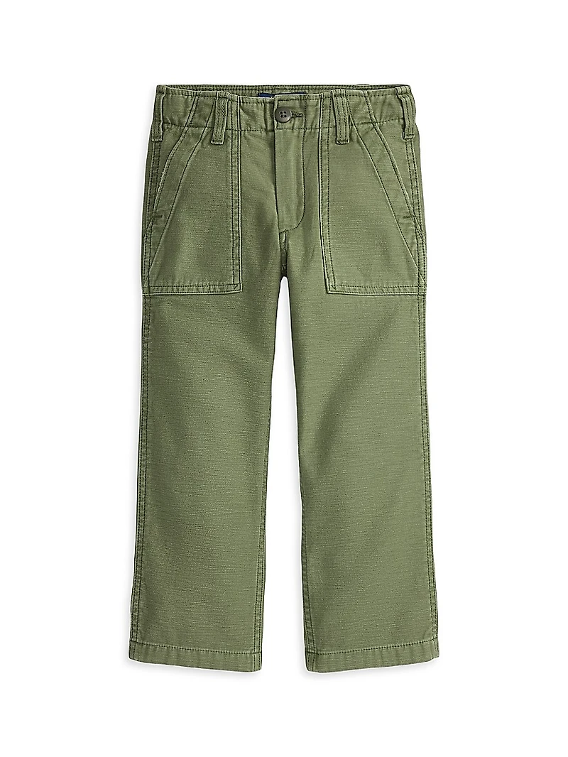 Little Kid's & Ricky Reverse Sateen Cargo Pants