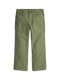 Little Kid's & Ricky Reverse Sateen Cargo Pants