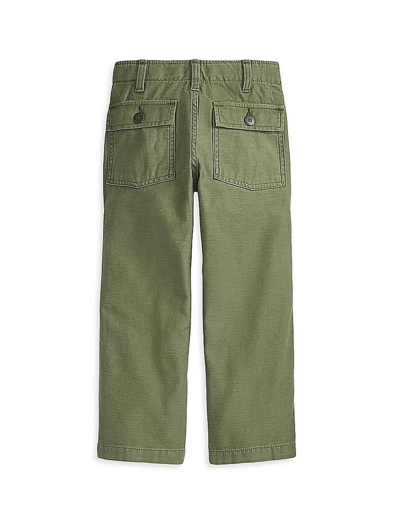 Little Kid's & Ricky Reverse Sateen Cargo Pants