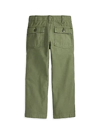 Little Kid's & Ricky Reverse Sateen Cargo Pants