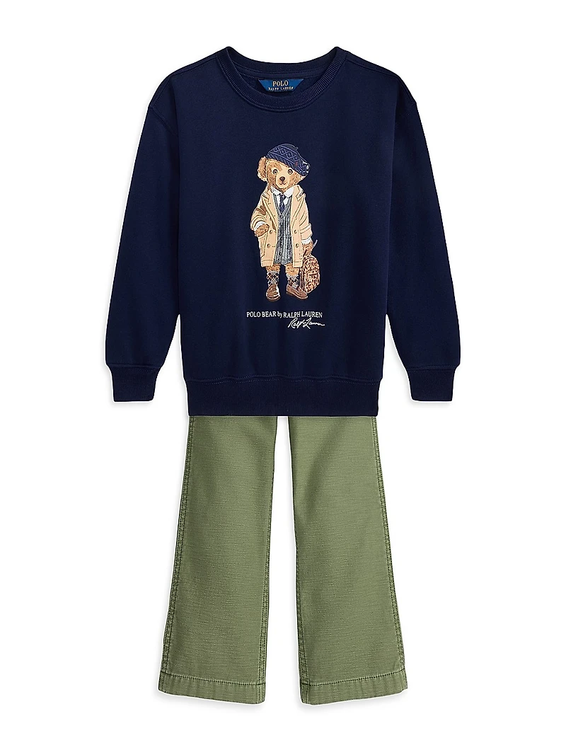 Little Kid's & Ricky Reverse Sateen Cargo Pants