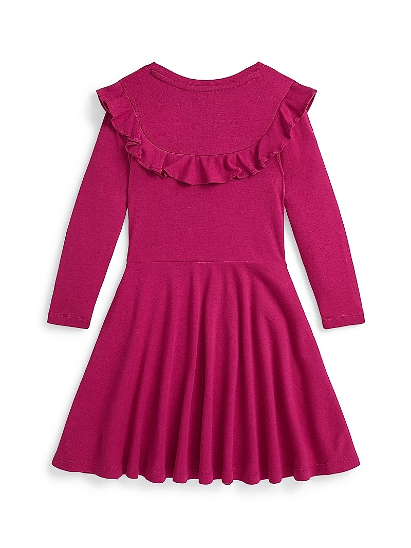 Little Girl's Ruffled Cotton-Modal Dress
