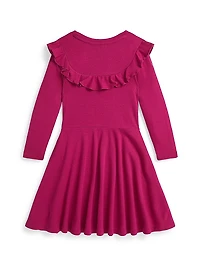 Little Girl's Ruffled Cotton-Modal Dress
