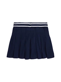 Little Girl's Jersey Pleated Skirt