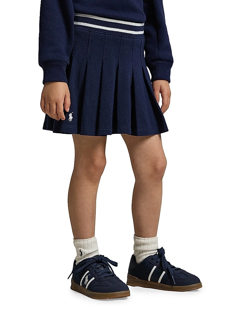 Little Girl's Jersey Pleated Skirt