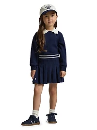 Little Girl's Jersey Pleated Skirt