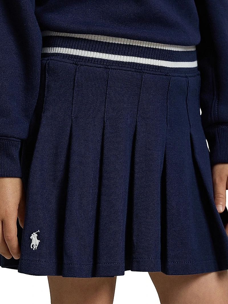 Little Girl's Jersey Pleated Skirt